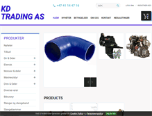 Tablet Screenshot of kdtrading.no